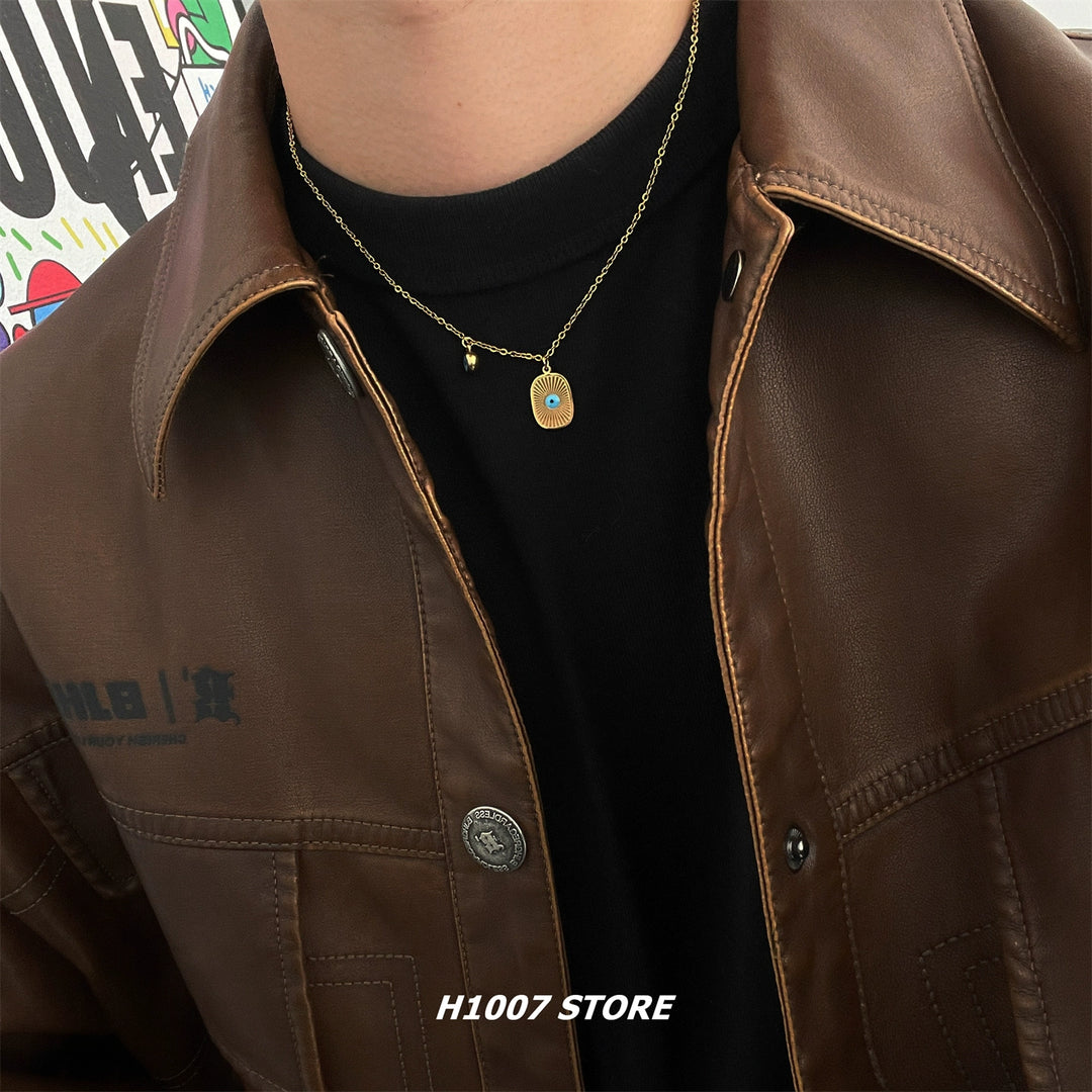 Devil’s Eye Pendant Clavicle Necklace