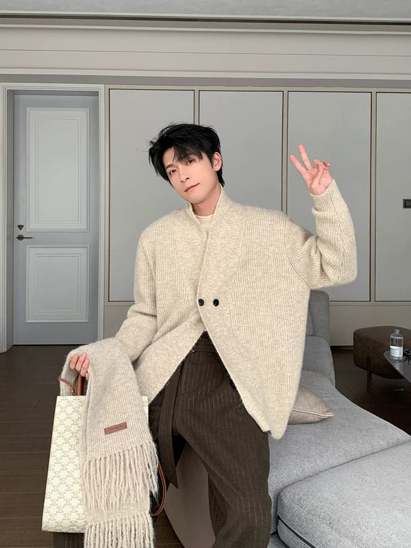 Strickjacke mit passendem Schal 