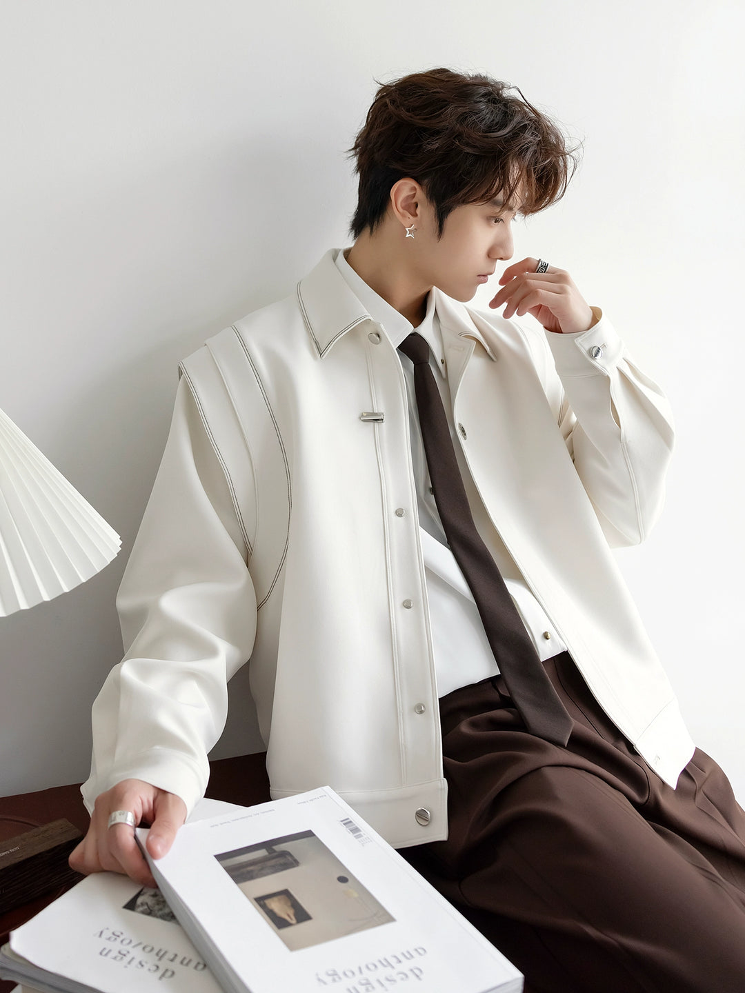Loose-fit Button-front Jacket