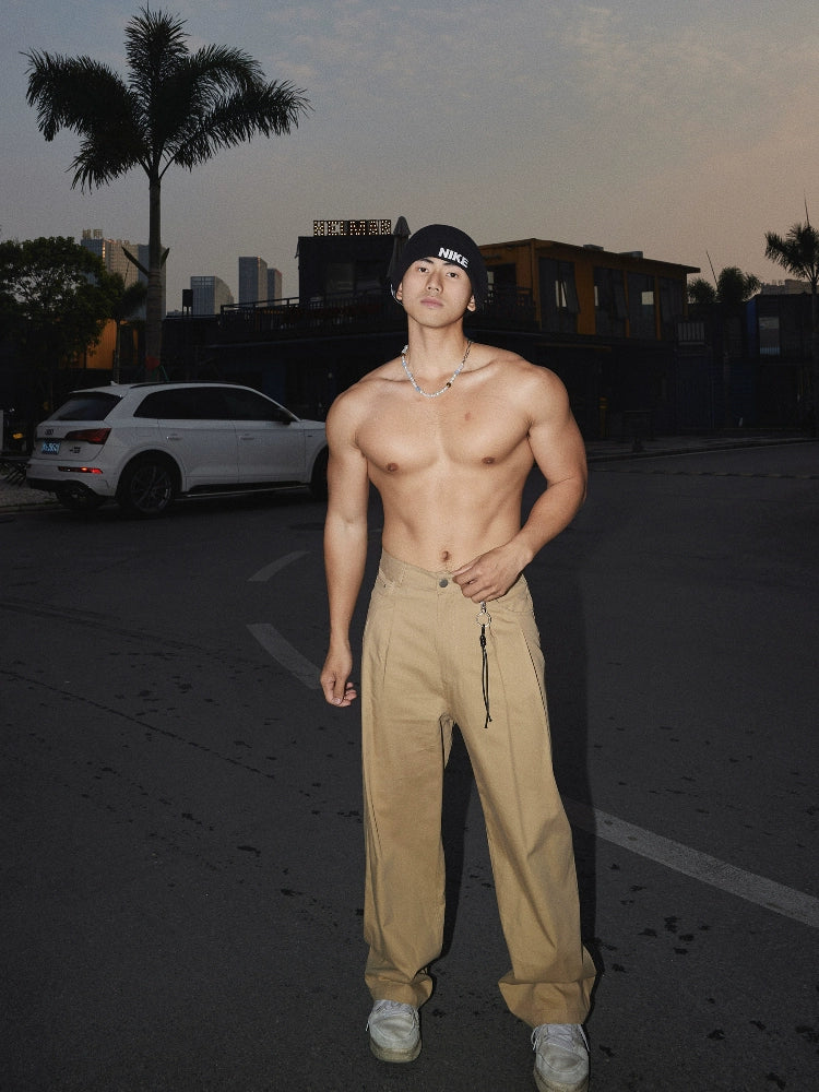 Retro Weite Leggings im lässigen Stil 