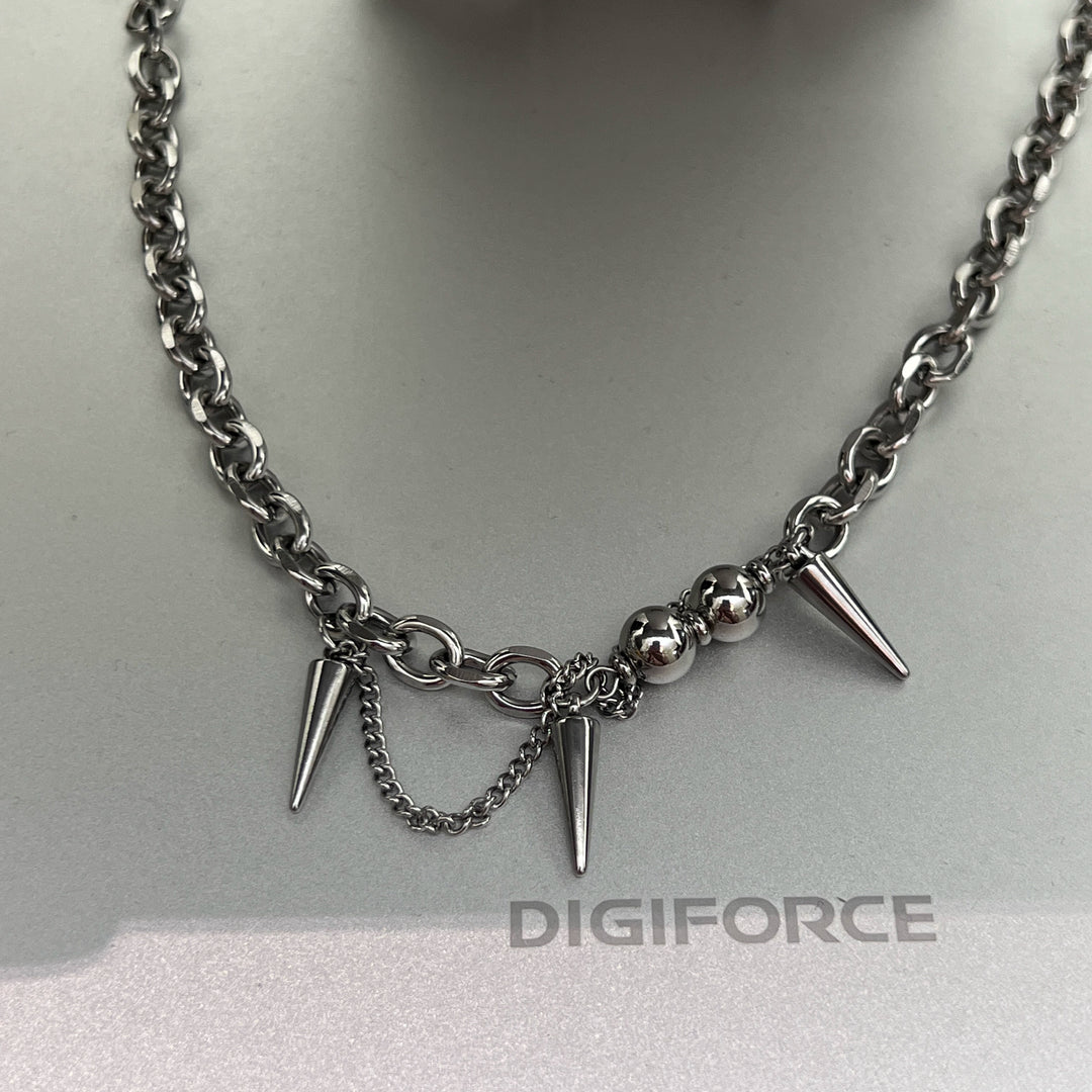 Titanium Steel Rivet Chain Necklace