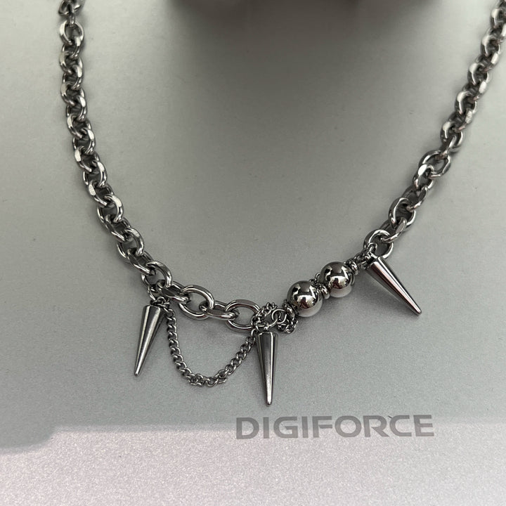 Titanium Steel Rivet Chain Necklace