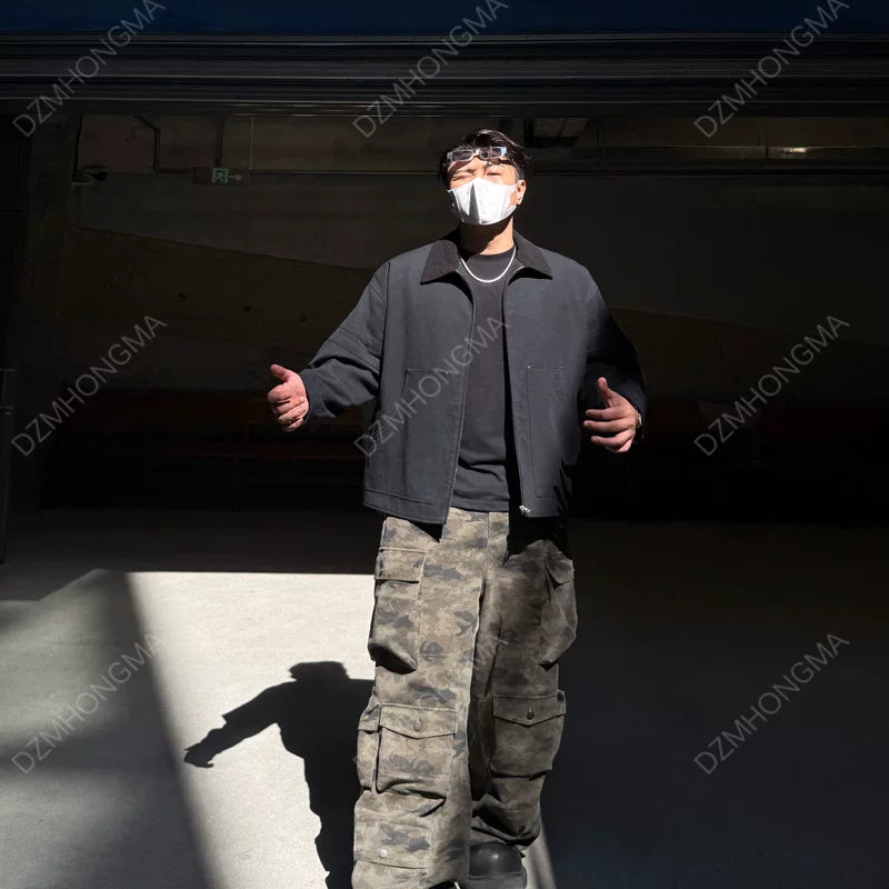 Camouflage Cargo Loose Fit Pants