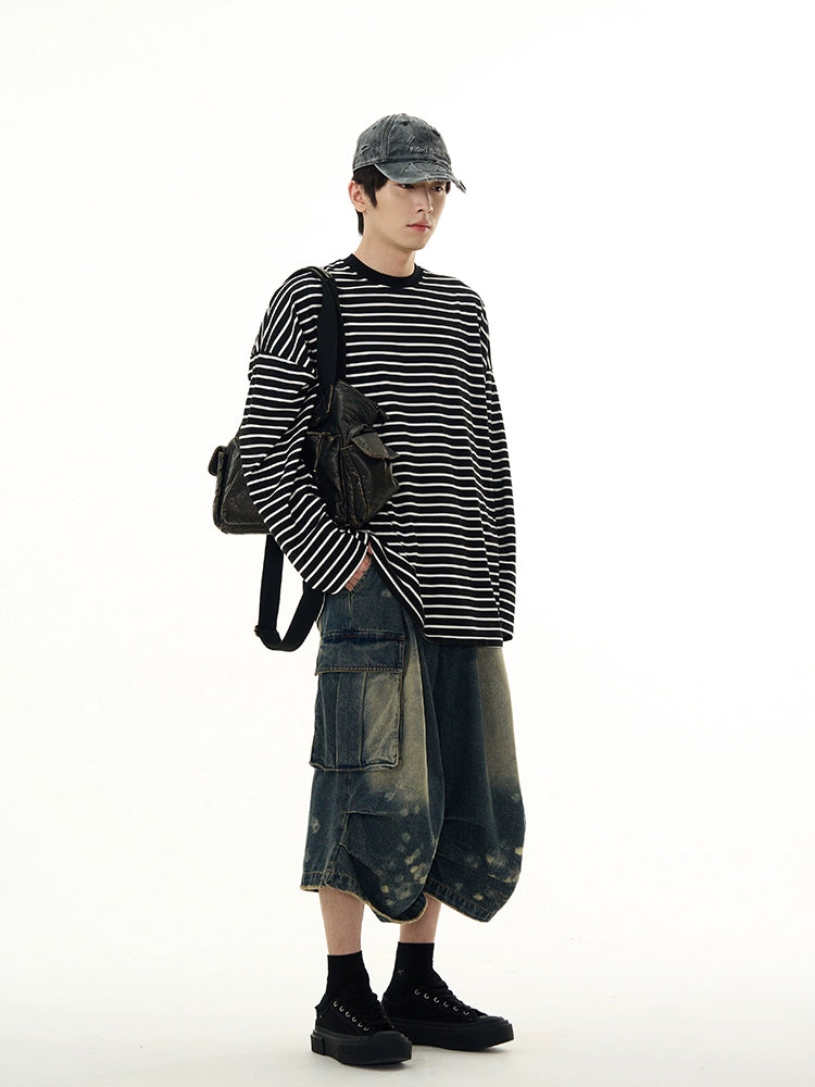 Striped Long Sleeve Pullover