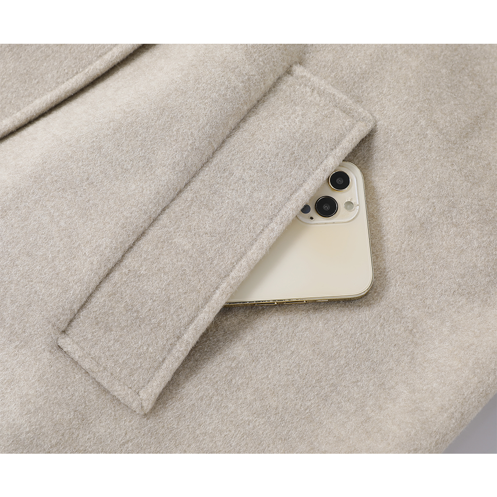 Stand Collar Double-Sided Wool Coat