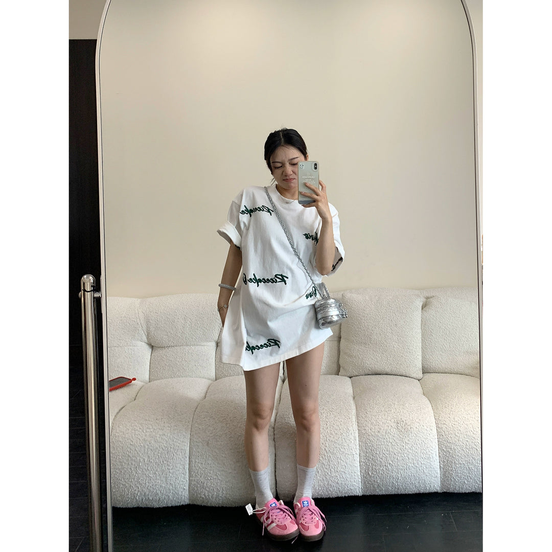 Embroidered Short Sleeve T-shirt