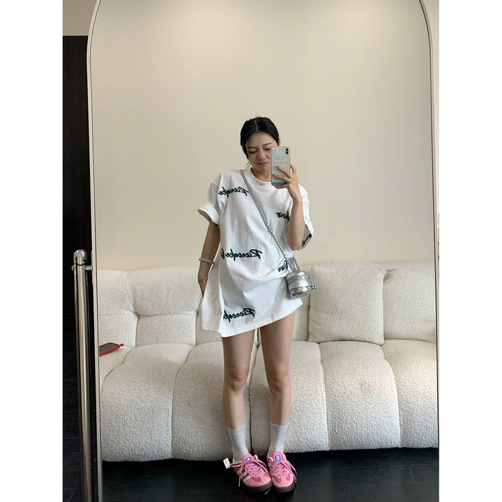 Embroidered Short Sleeve T-shirt