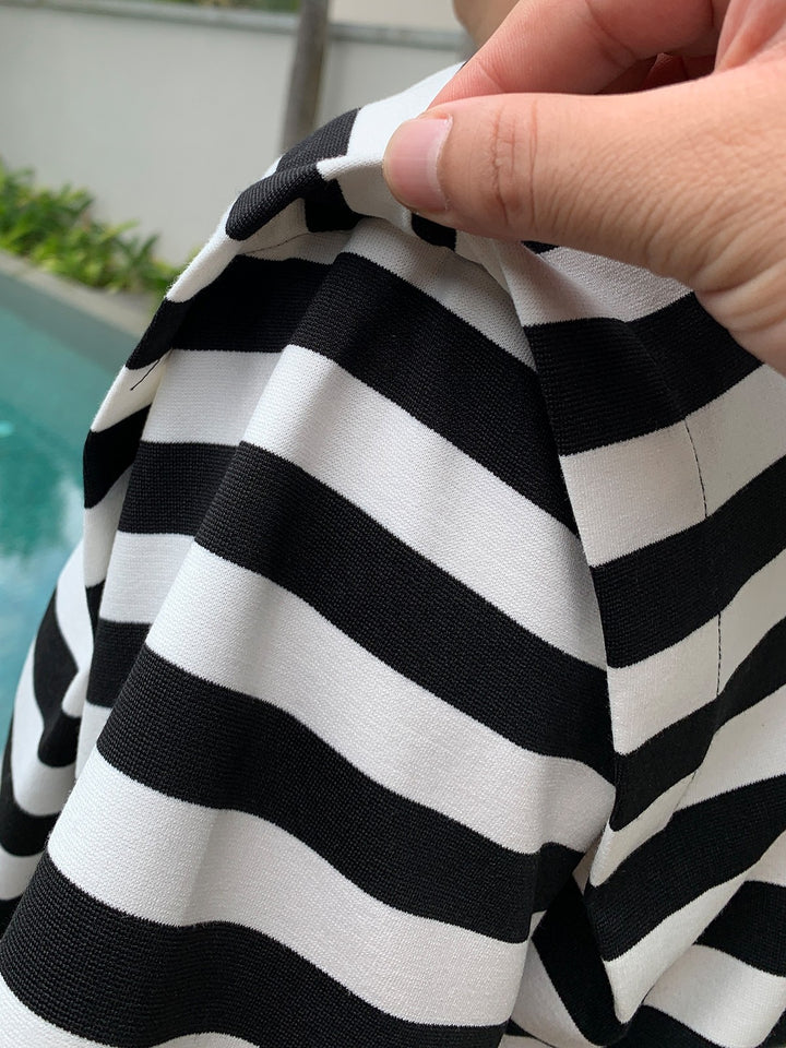 メンズ's ストライプ短袖Tシャツ 