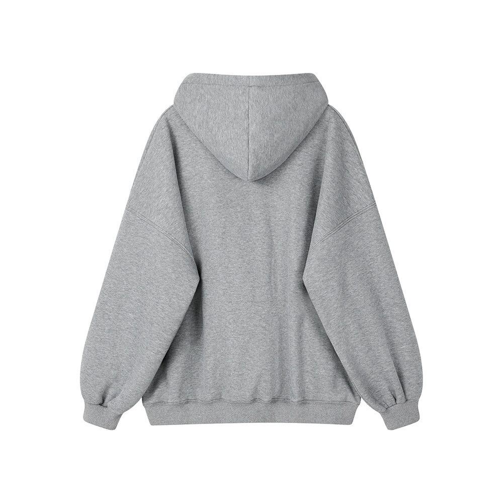 Plus Velvet Hooded Sweatshirt