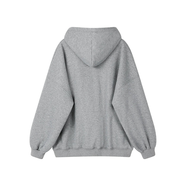 Plus Velvet Hooded Sweatshirt