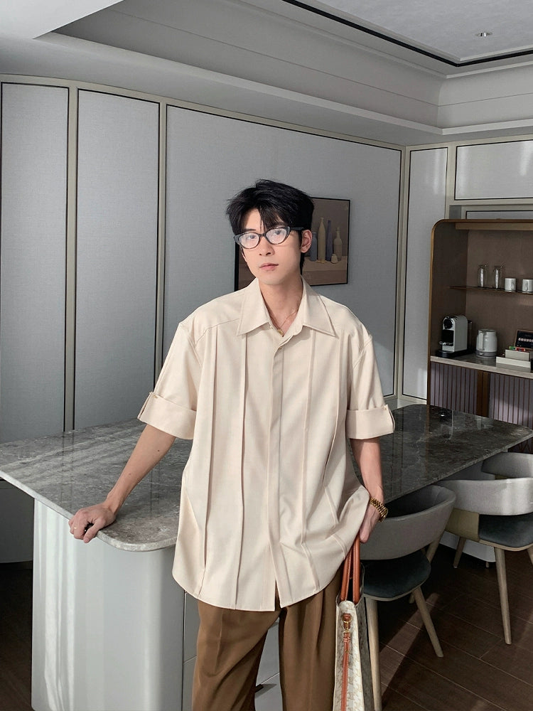Short Sleeve Loose Fit Casual Shirt