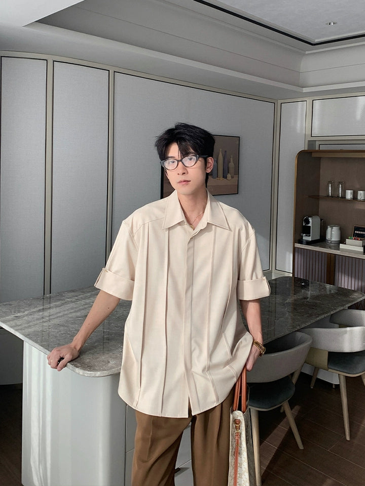 Short Sleeve Loose Fit Casual Shirt