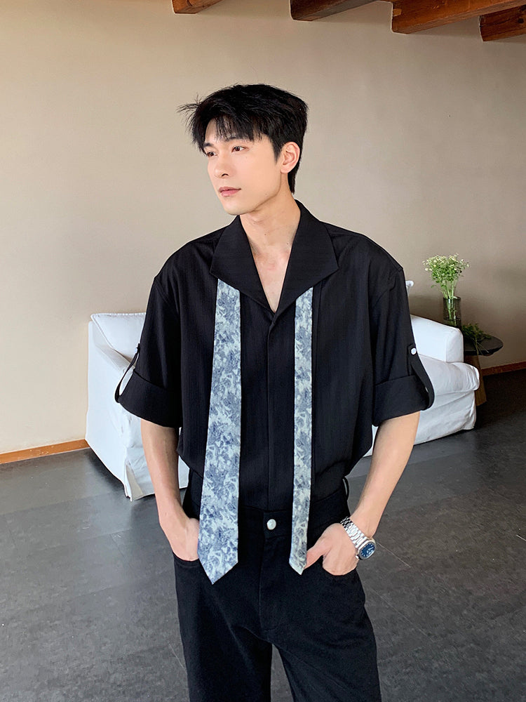 Camisa Casual de Manga Corta Sin Arrugas 