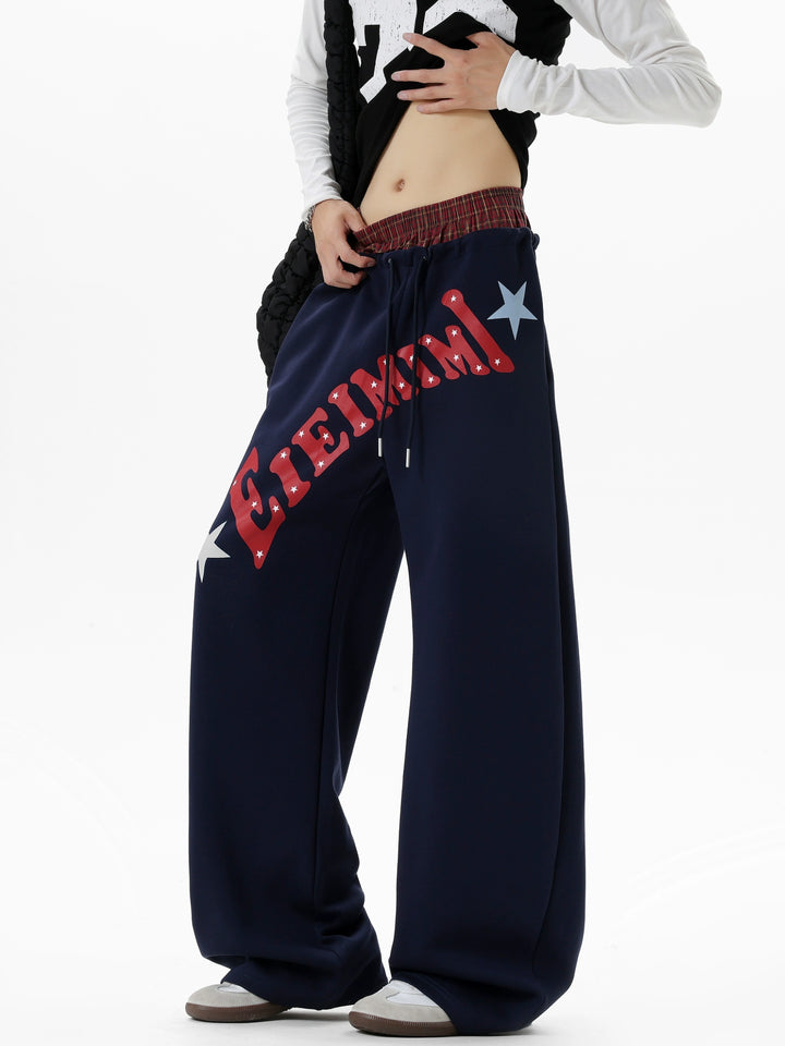 Wide Leg Graphic Sweatpants