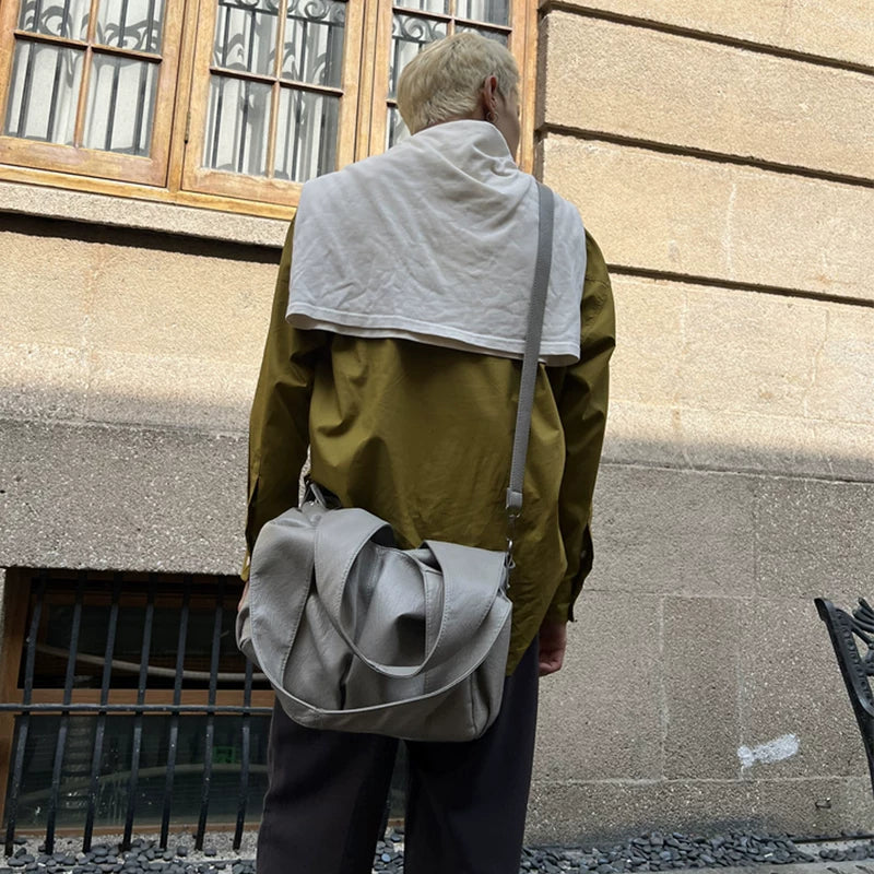 حقيبة كتف PU بسعة كبيرة 