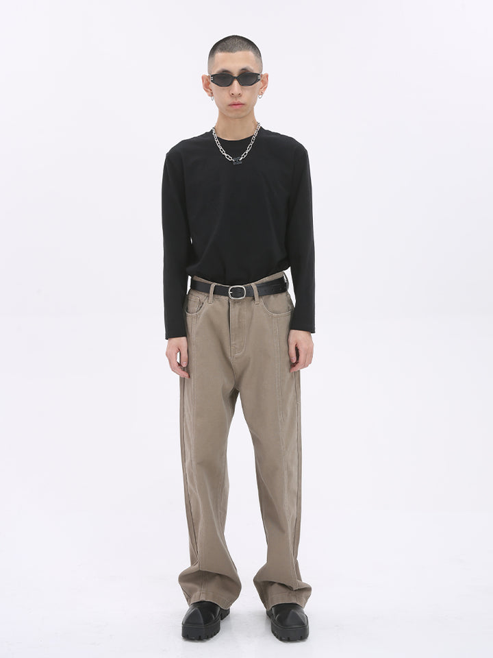 Loose Straight Retro Casual Pants