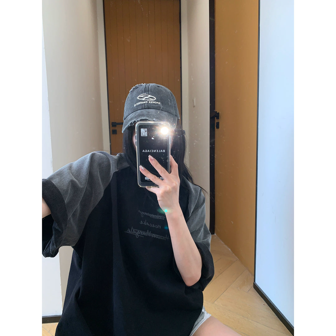 Turtleneck à manches raglan rétro, coupe ample 