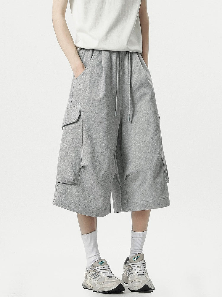 Wide Leg Cropped Cargo Pants