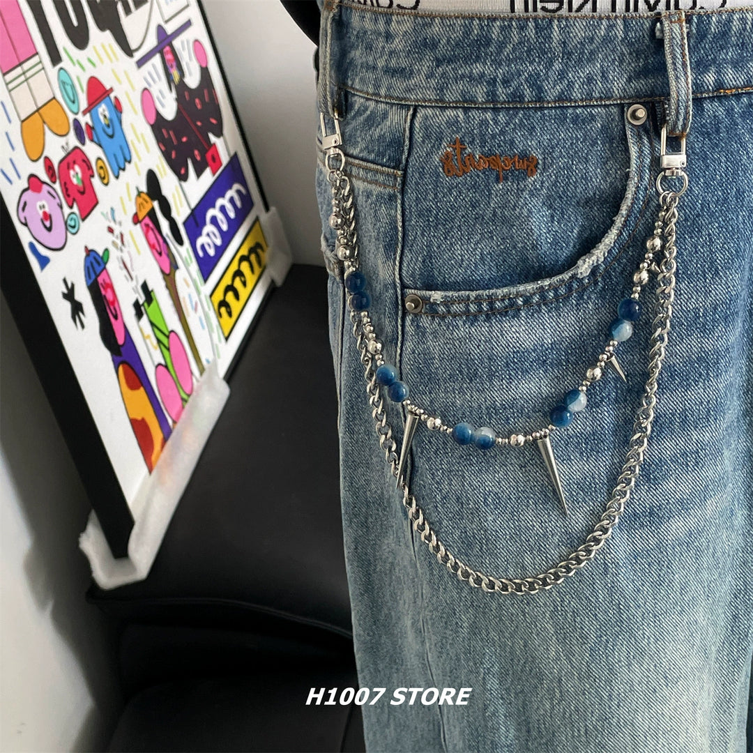 Beaded Spiked Pants Chain