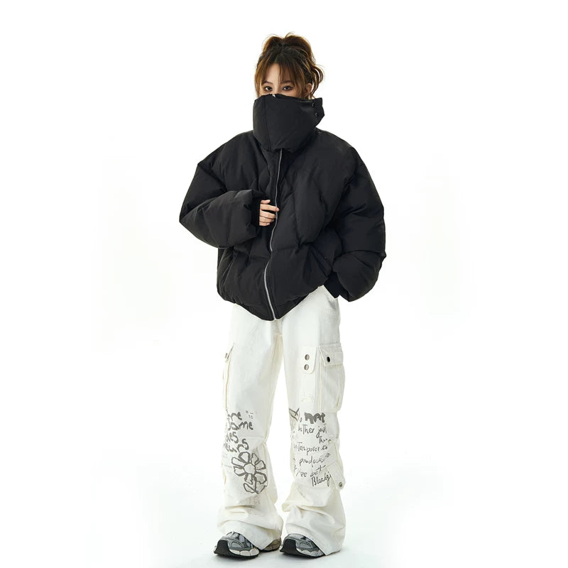 Stand Collar Waterproof Padded Cotton Coat