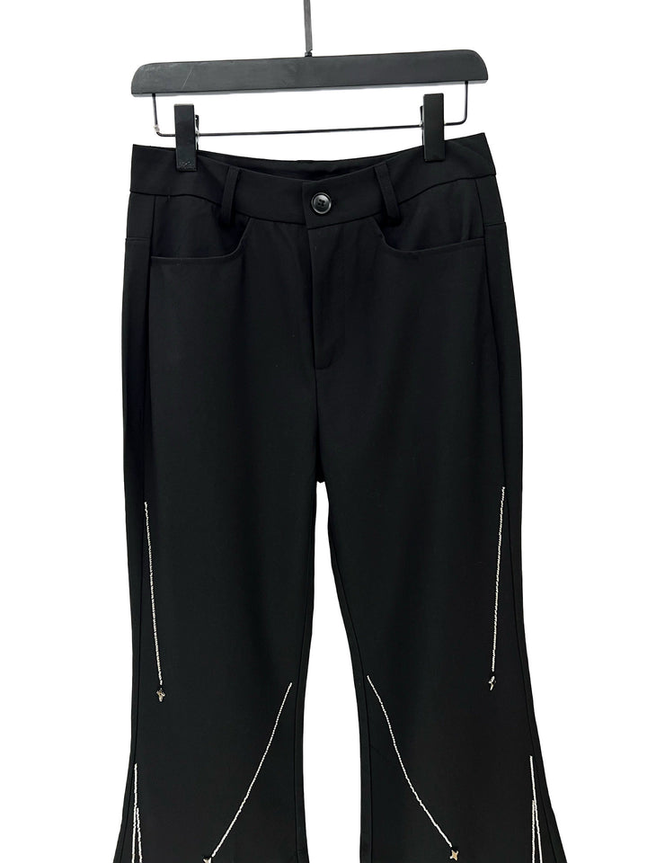 Rivet Flared Loose Casual Pants