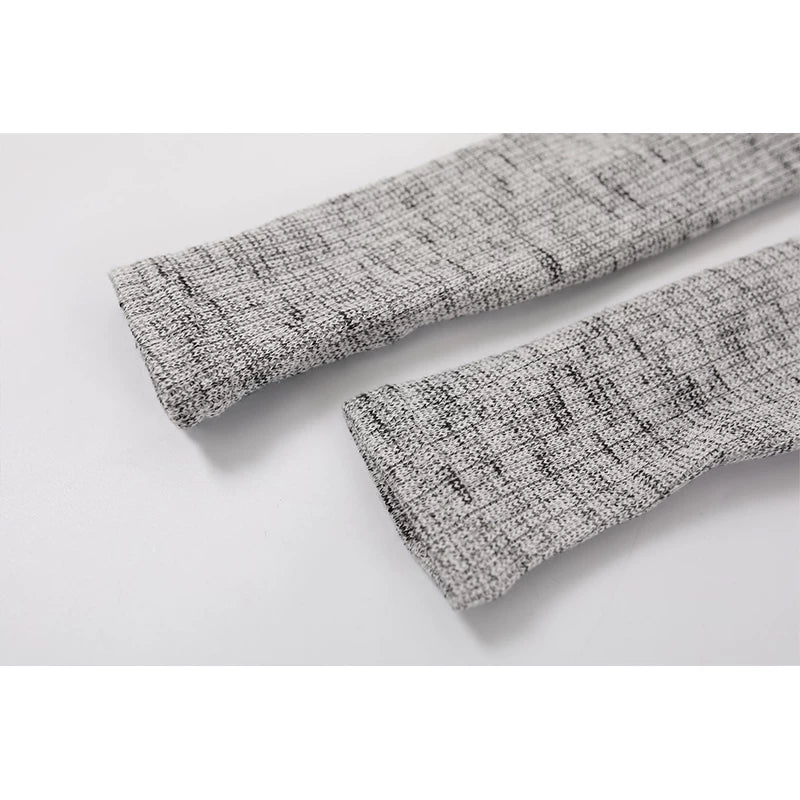 Floral Print High-Neck Long-Sleeve Dress