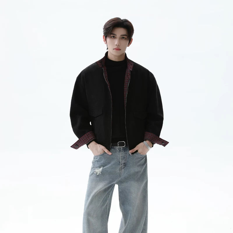 Reversible Fleece Stand Collar Jacket