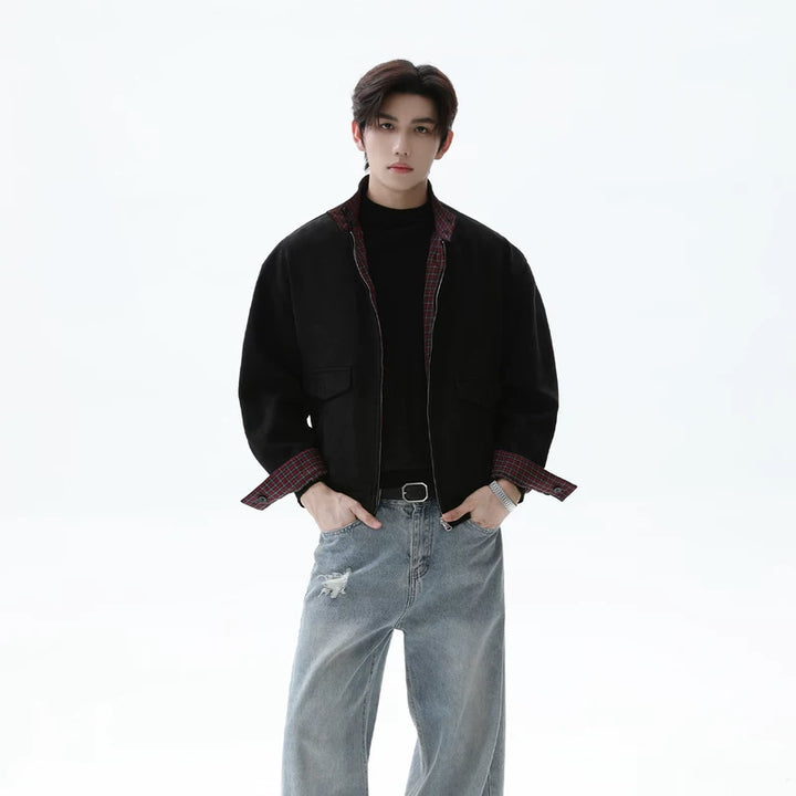 Reversible Fleece Stand Collar Jacket