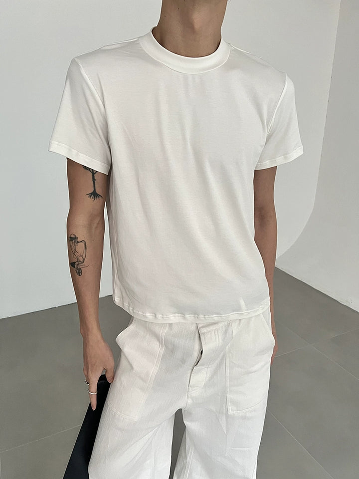 Stribet kortærmet pullover T-shirt 