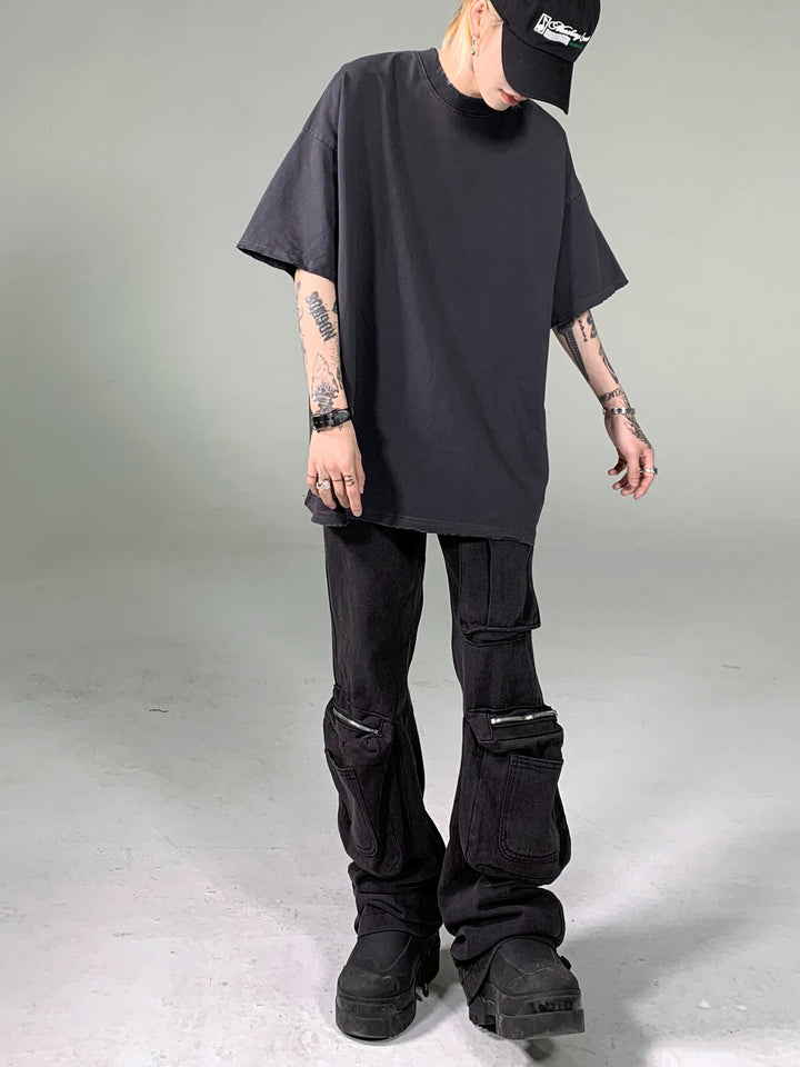 Oversized Cotton Short Sleeve Casual T-shirt