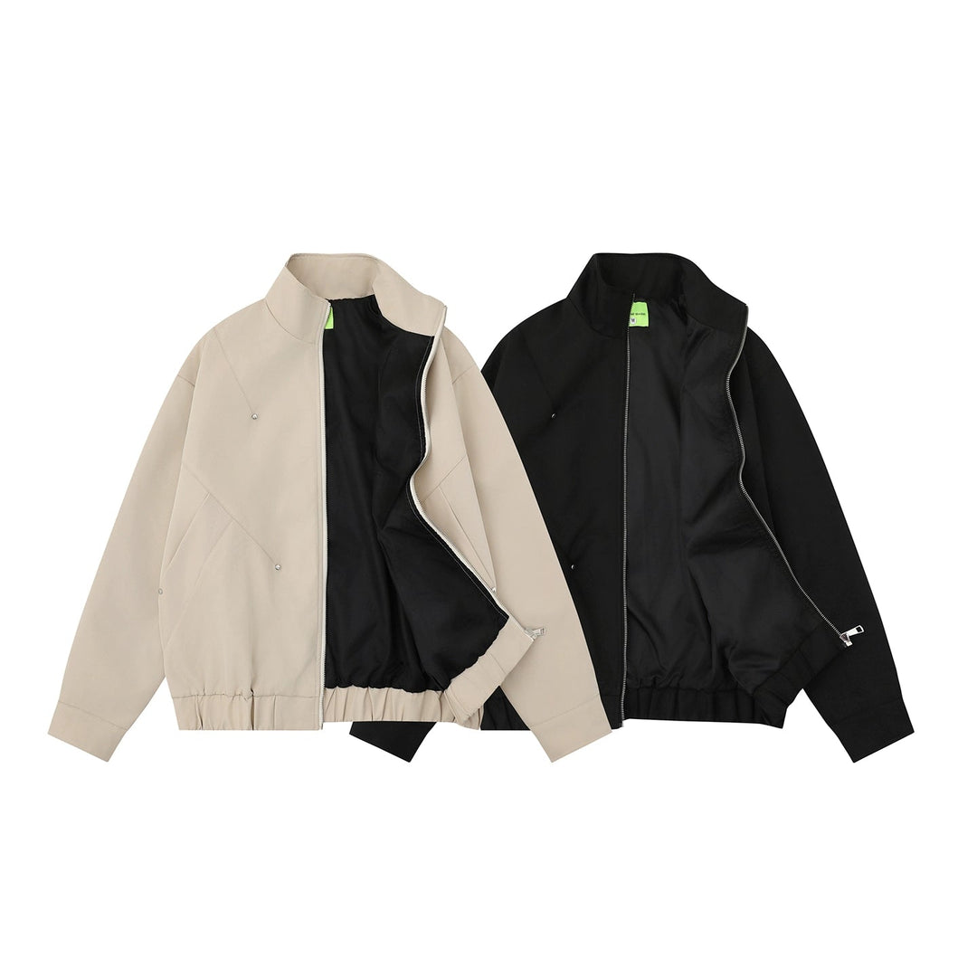 Stand Collar Deconstructed Jacket
