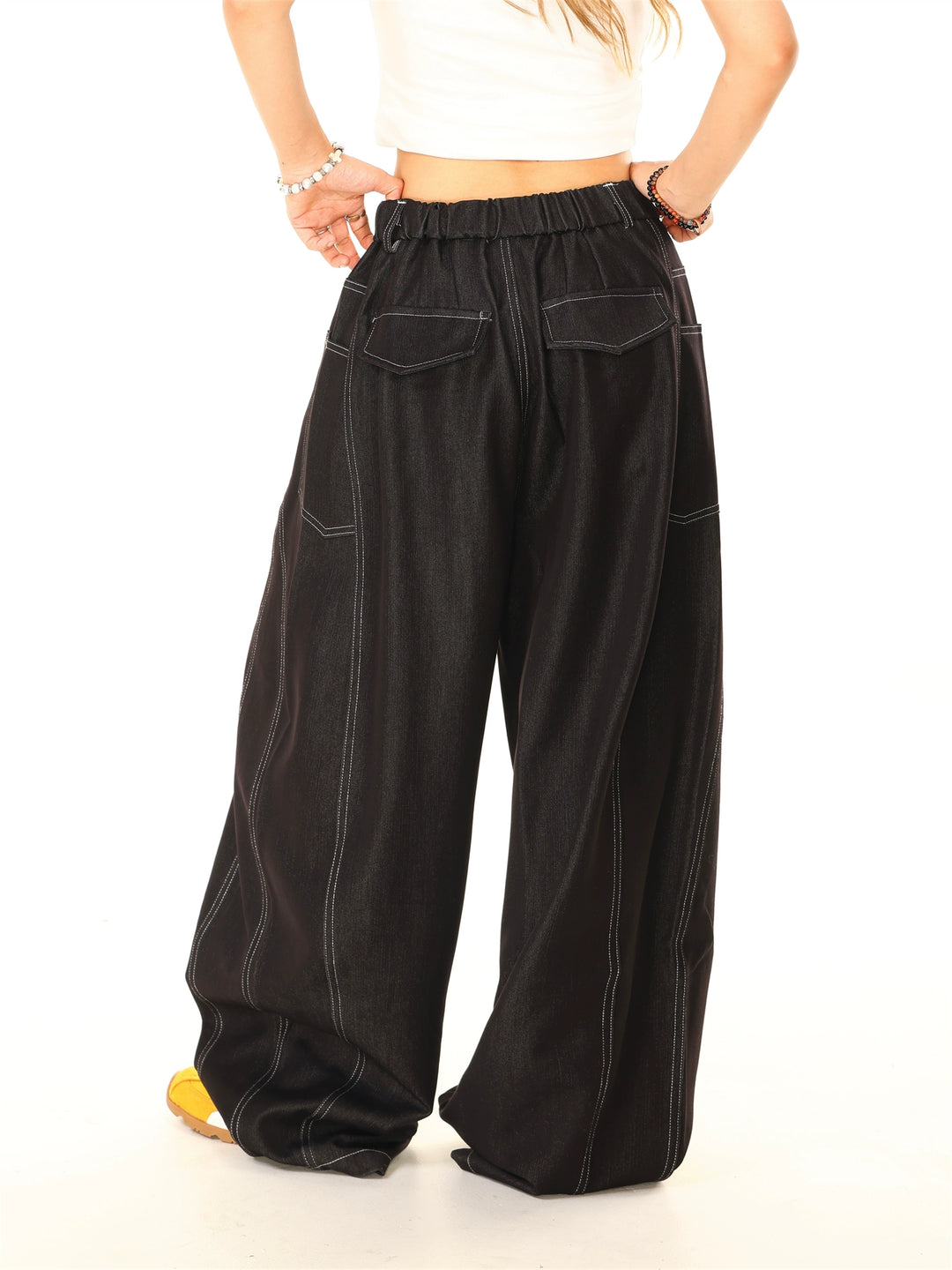 Loose Washed Wide Leg Pants