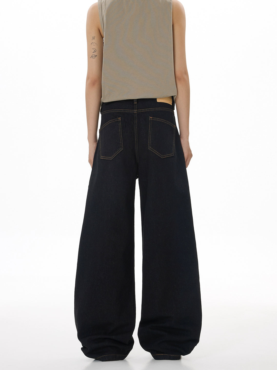 Black Straight Leg Jeans