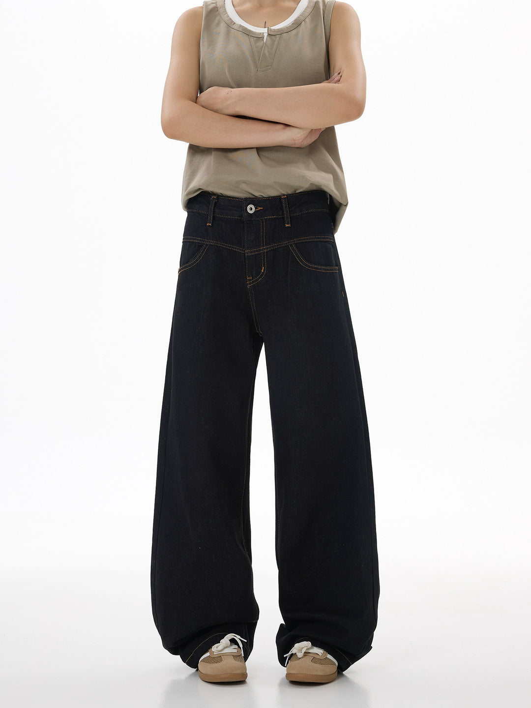 Black Straight Leg Jeans