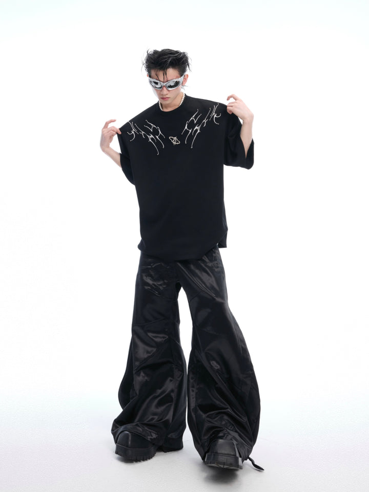Snake Spine Embroidery Loose T-Shirt