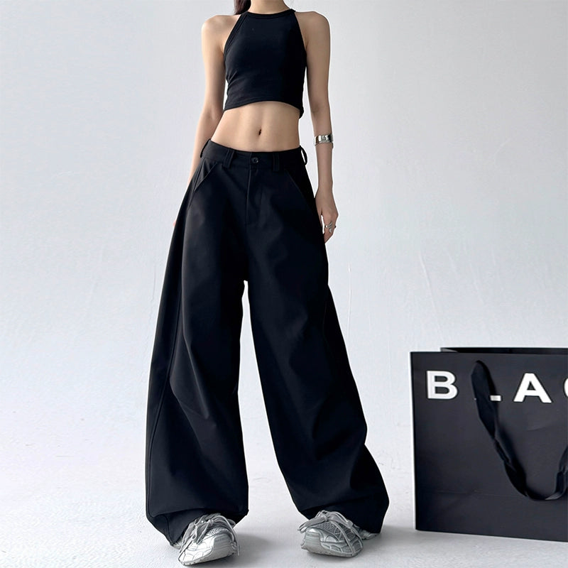 Straight Wide-Leg Loose Casual Pants