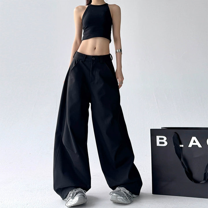 Straight Wide-Leg Loose Casual Pants