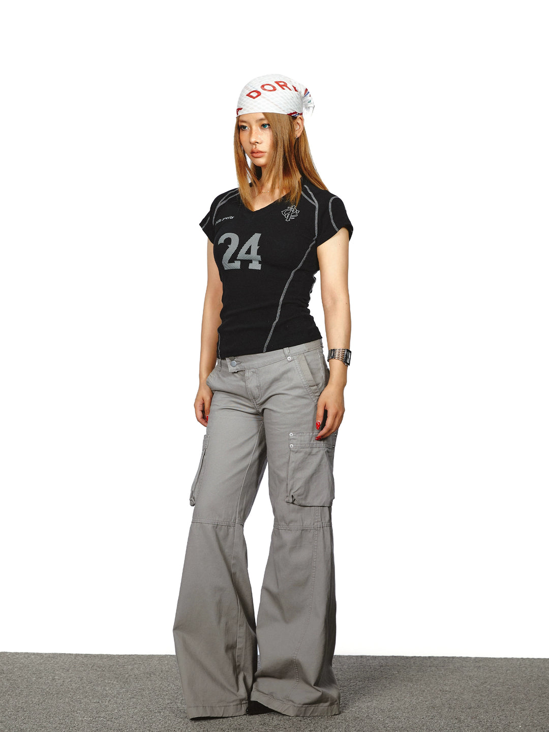 Low Waist Multi-Pocket Straight Cargo Pants