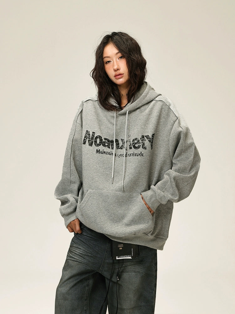 Cotton Loose Fit Graphic Hoodie