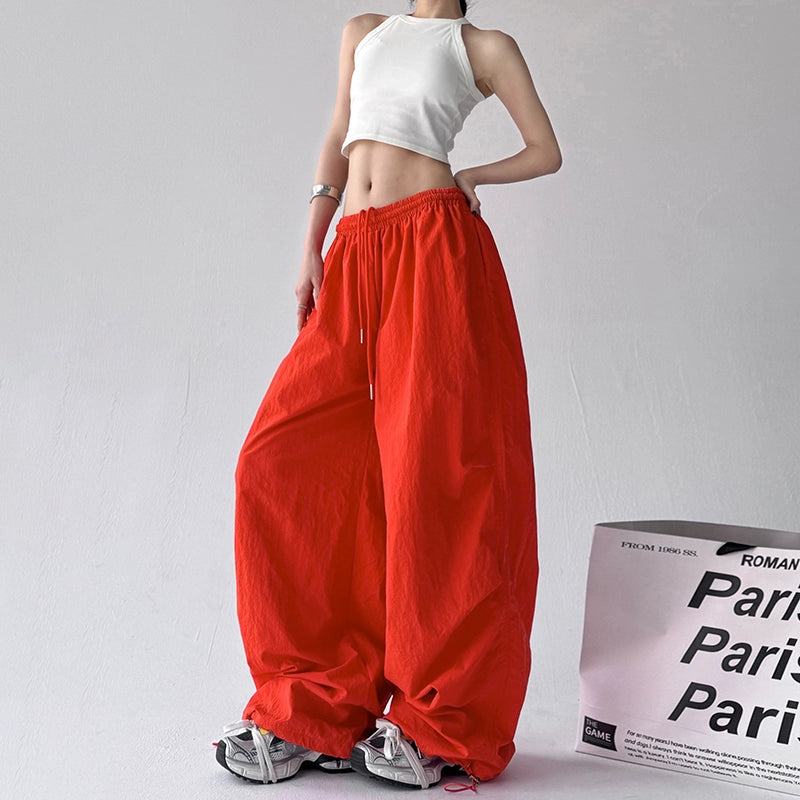 Pleated Casual Wide-Leg Loose Pants