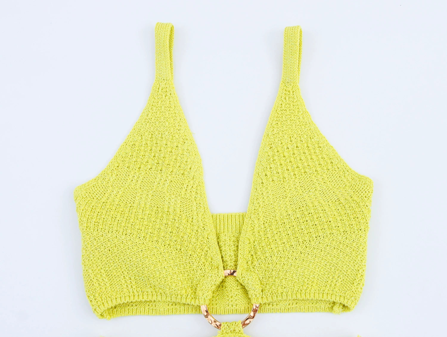 Hollow Slim Knitted Cutout Sundress