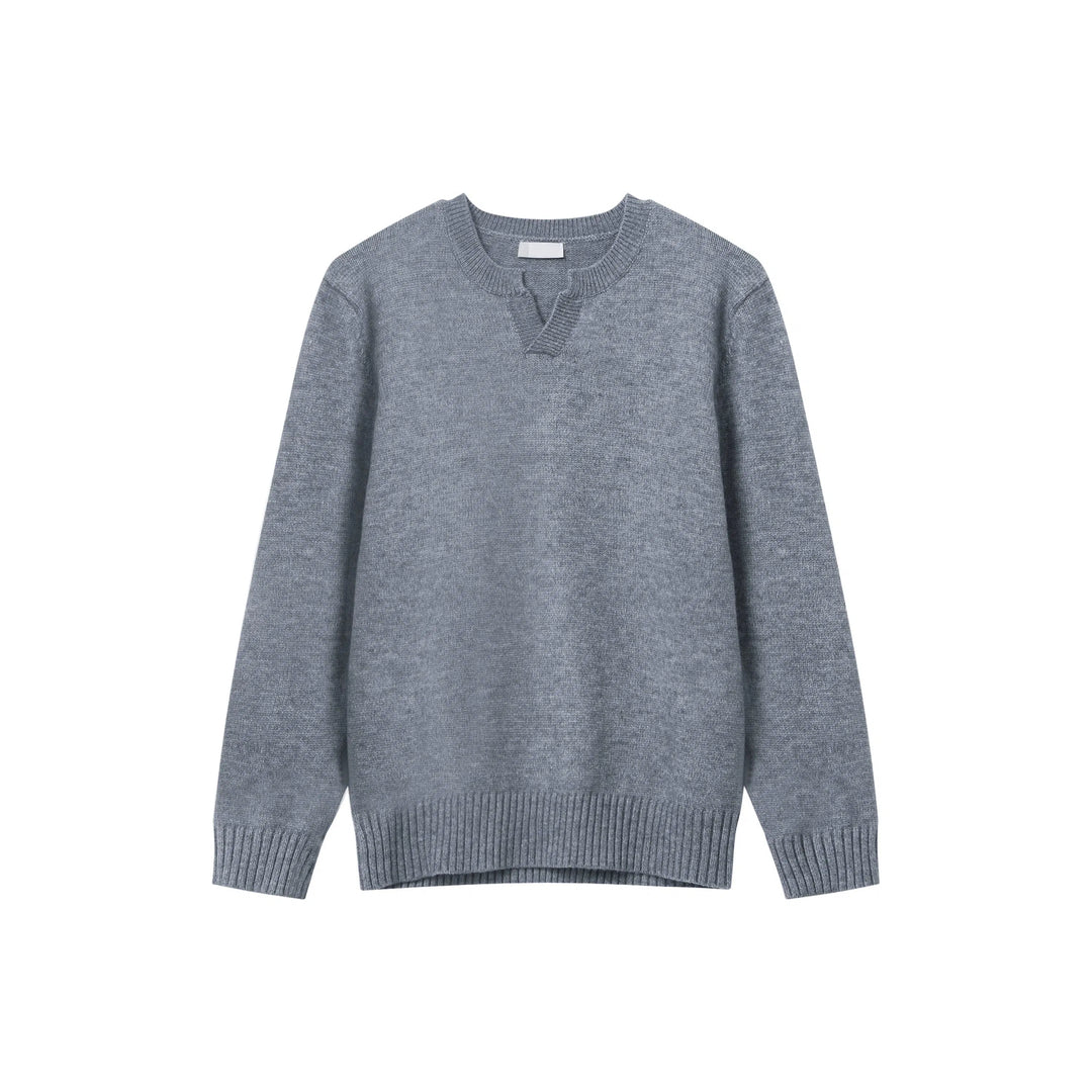 Versatile V-Neck Knit Sweater