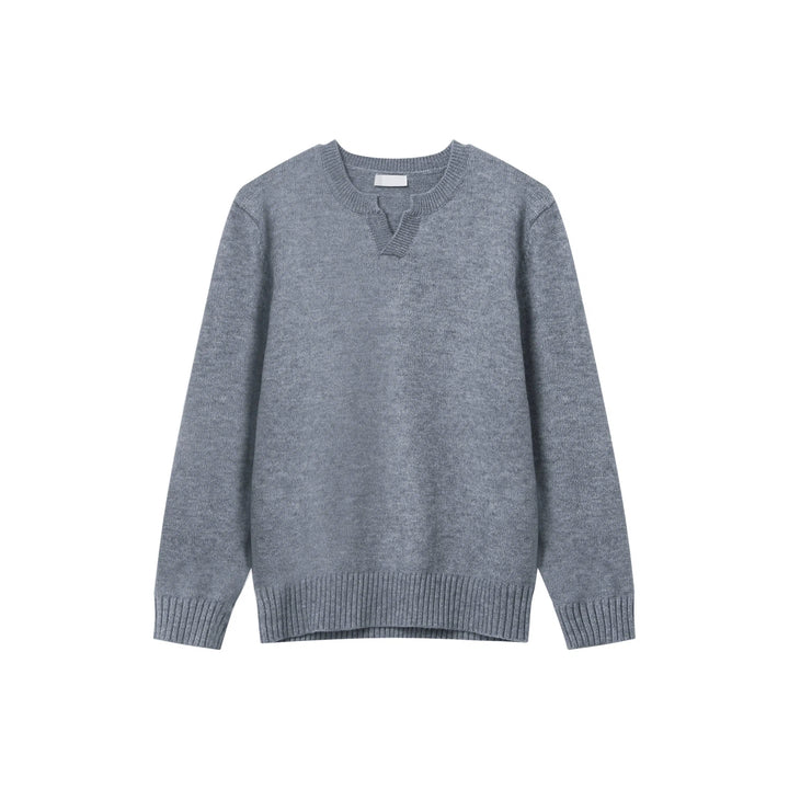 Versatile V-Neck Knit Sweater