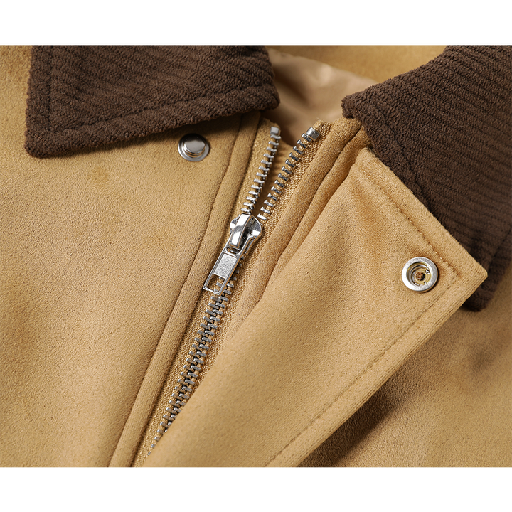 Retro Suede Lapel Short Jacket