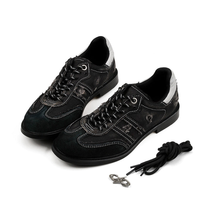 Distressed Canvas Casual Training Shoes