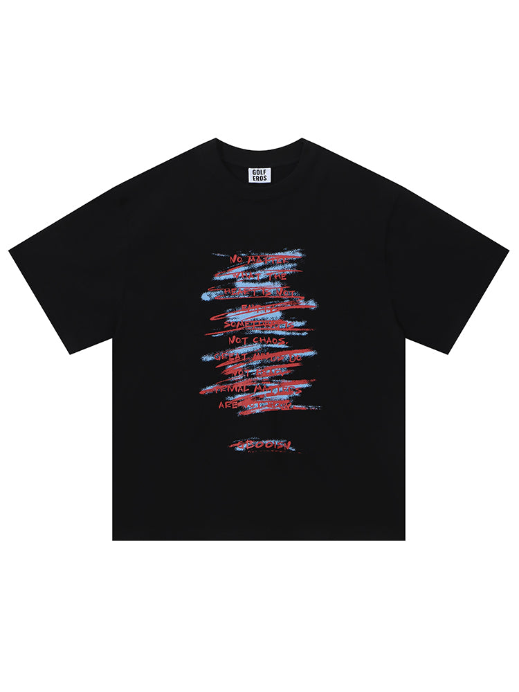 Graffiti Print Loose Fit T-Shirt