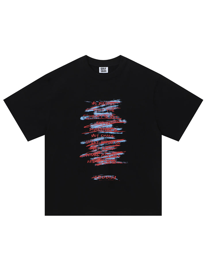 Graffiti Print Loose Fit T-Shirt