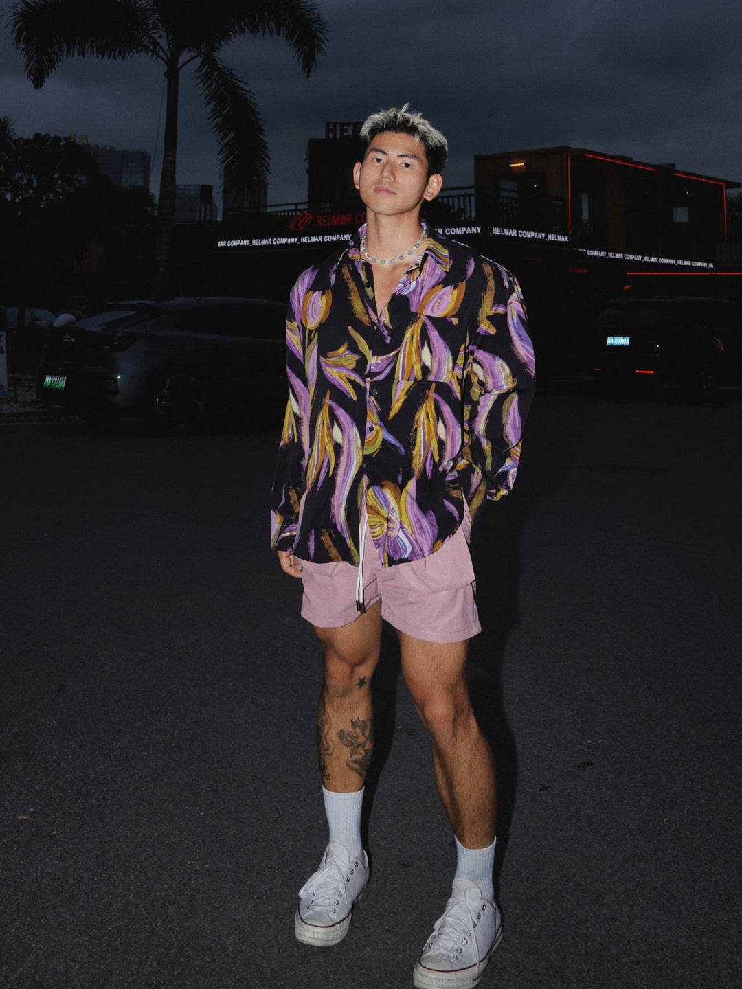 Printed Loose Long-Sleeve Shirt