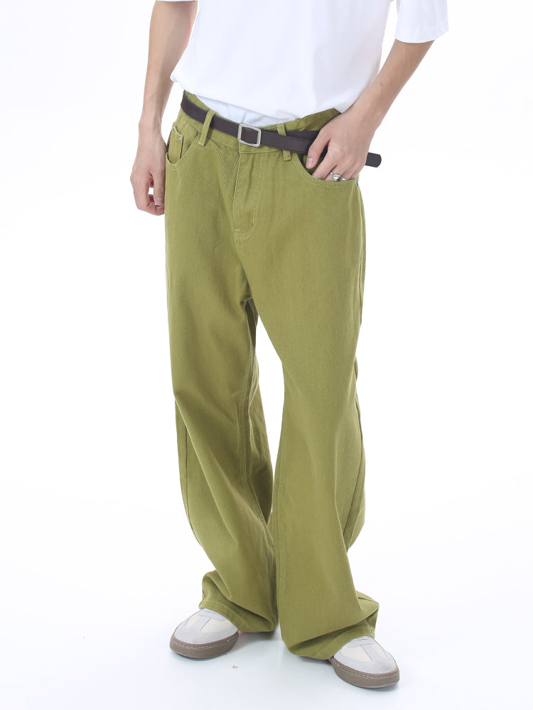 Loose Mid-Waist Wide-Leg Jeans