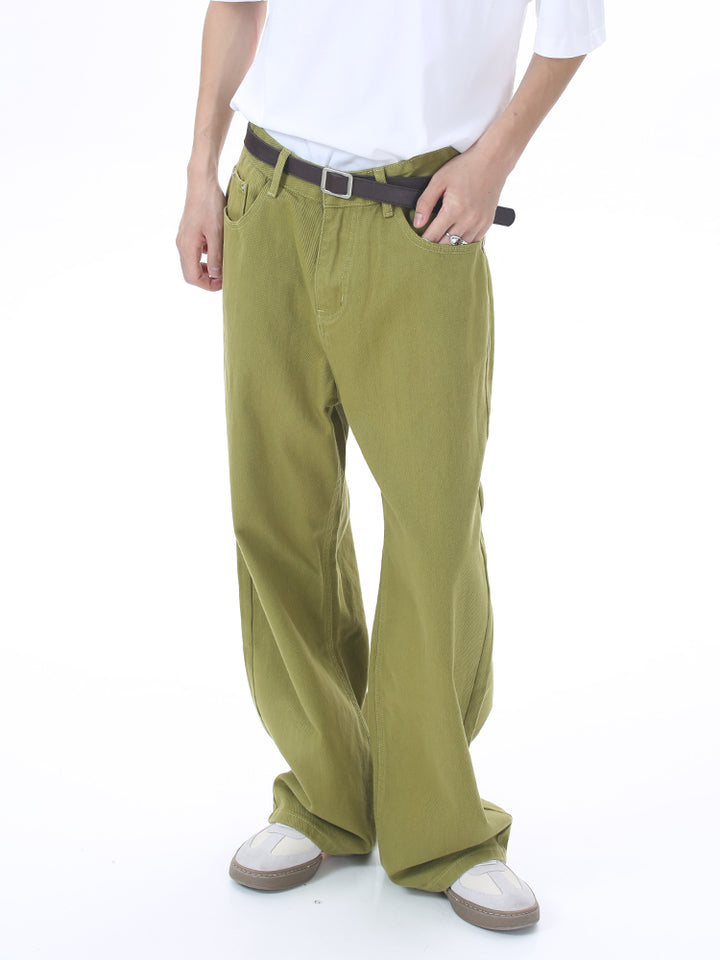 Loose Mid-Waist Wide-Leg Jeans